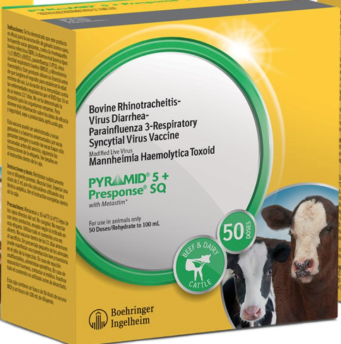 Boehringer Ingelheim Pyramid 5 + Presponse SQ Cattle Vaccine (50-Dose)