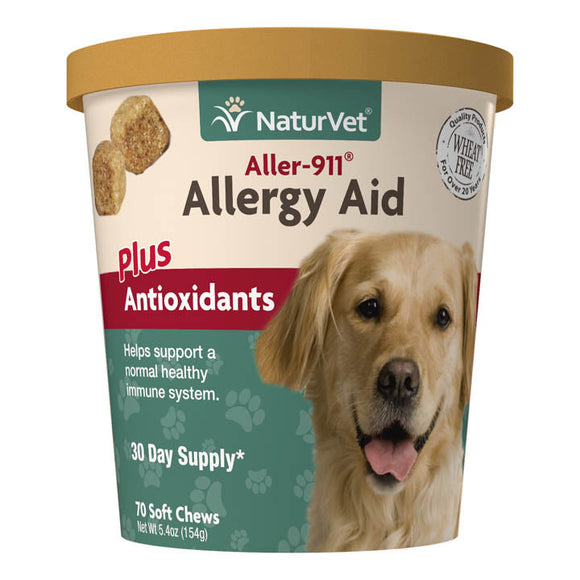 NaturVet Aller-911® Allergy Aid Soft Chews (180 Ct)