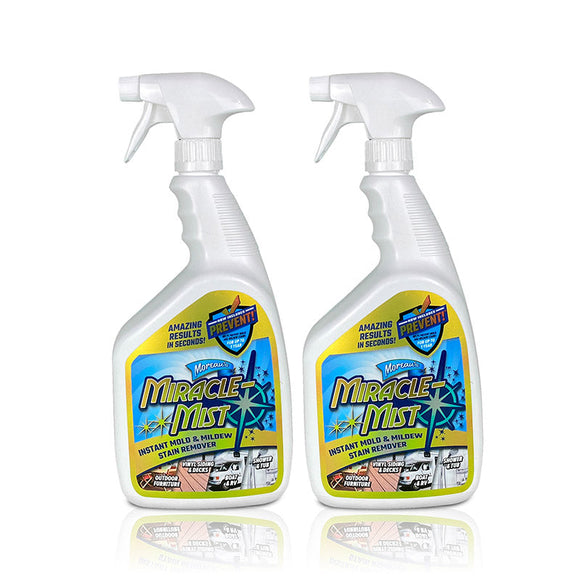 MiracleMist Instant Mold & Mildew Stain Remover - 32oz 2 Pack Special