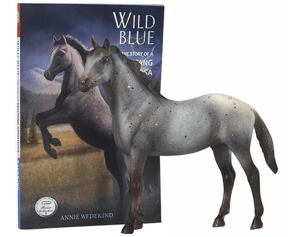 Breyer Wild Blue Book and Model Action Figure Set