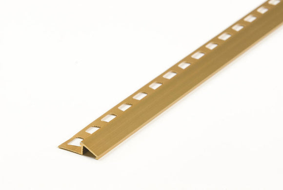 M-D Building Products Tile Edge Reducers – 3/8″ x 96″ Satin Brass