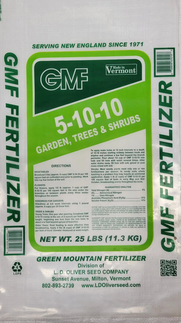 Green Mountain Fertilizer GMF General Purpose 5-10-10