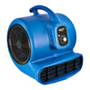 Comfort Zone 1/3hp 3-Speed Air Mover Carpet Dryer With Gfci Plug In Blue