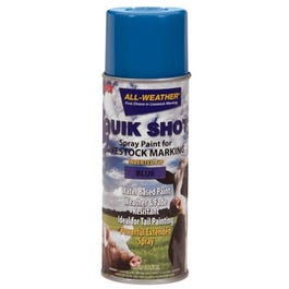 Quik Shot Livestock Marker Spray Paint, Blue, 16-oz. Aerosol