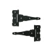 Ultra Hardware Hinge Tee 8 3 Hole Black (8, Black)