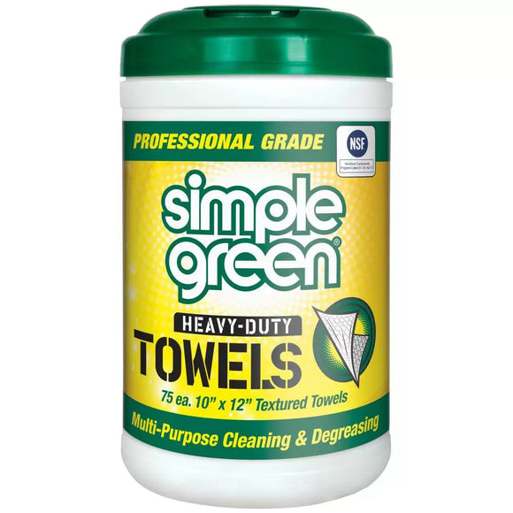 Simple Green® Professional Grade Heavy-Duty Towels White (75 Count, White)