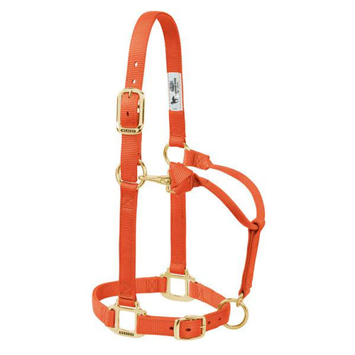 Weaver Leather Original Adjustable Chin And Throat Snap Halter Average Orange 1 (1, Orange)