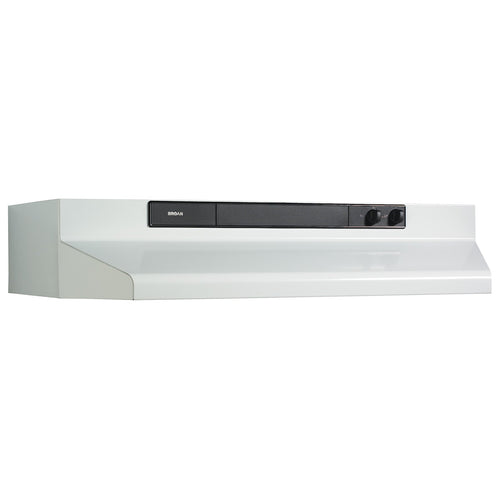 Broan® 30-Inch Convertible Under-Cabinet Range Hood, 220 CFM, White