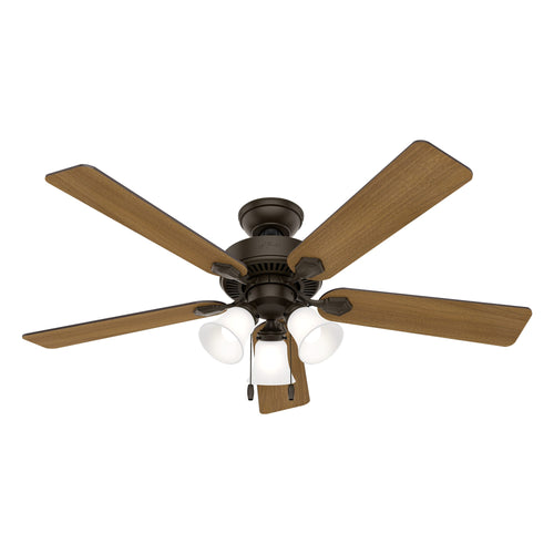 Hunter Fans Swanson with LED Light 52 inch Bronze Ceiling Fan (52, Bronze)