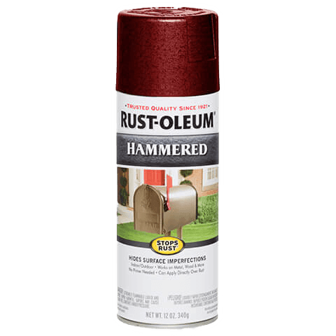 Rust-Oleum Hammered Spray Paint 12 oz Bright Red