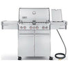 Summit S-470 4-Burner Natural Gas Grill + Side Burner & Rotisserie, 48,800 BTU