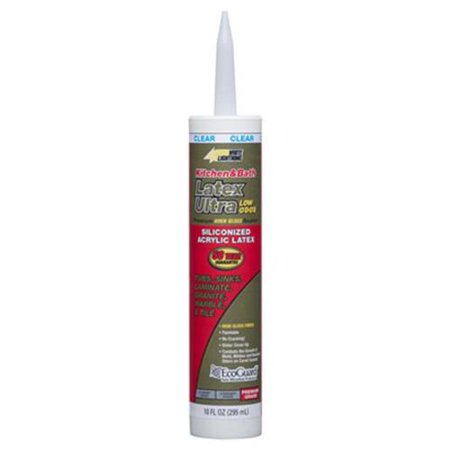 White Lightning 10 oz. Clear Latex Kitchen & Bath Caulk