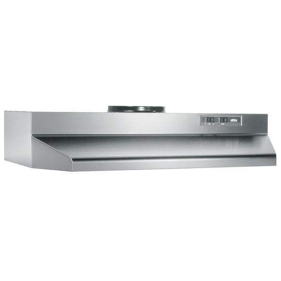 Broan® 30-Inch Under-Cabinet Range Hood, Stainless Steel (30 Inch, Stainless Steel)