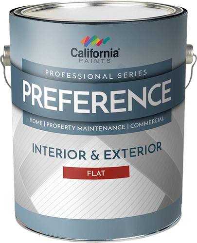 California Paint Preference Interior & Exterior Paint Flat, 1 Gallon Super Hide White
