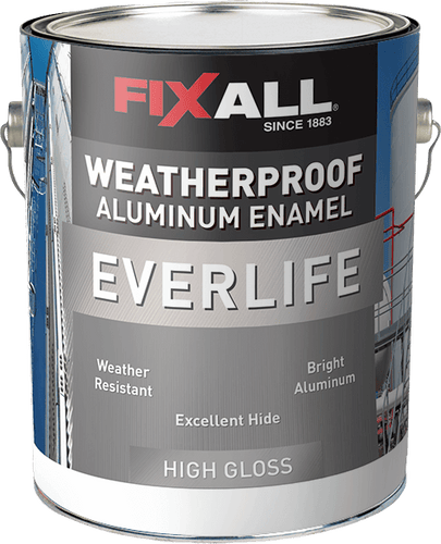 FixAll Everlife Aluminum Enamel, Aluminum - 1 Gallon (1 Gallon, Aluminum)