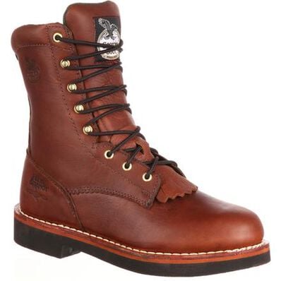 Georgia Boot Farm and Ranch Lacer Work Boot (Barracuda Walnut)