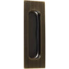 Delaney Hardware 4-3/4 Inch Bronze Barn Door Hardware Flush Finger Pull
