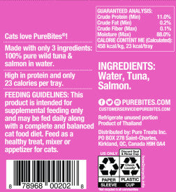 PureBites Wild Tuna & Salmon Cat Treat Mixers