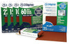 Linzer Blue Dolphin Aluminum Oxide Sandpaper 9 in. x 11 in., 60 Grit, 5 Pack