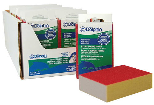 Linzer Blue Dolphin Sanding Sponges Colored Grit 100 Grit (Straight) 4 Gold