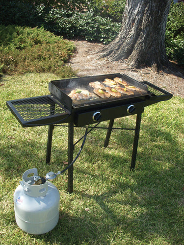 Metal King Double High Pressure Camp Stove with Steel Griddle