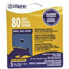 Linzer Anti-Clogging/No Load Series 5 In., 8-hole, Hook & Loop Discs, 80 Grit