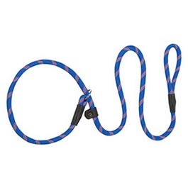 Terrain Dog Slip Leash, Orange & Blue Braided Nylon, 1/2-In. x 4-Ft.