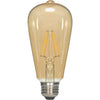 Satco 60W Equivalent Warm White ST19 Medium Base LED Amber Decorative Light Bulb