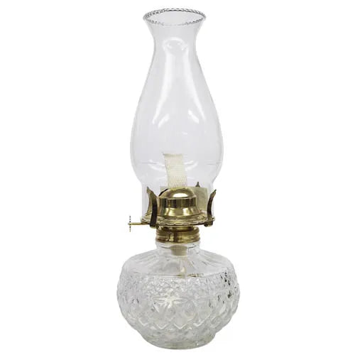 21st Century “Diamond Lite” Clear Oil Lamp