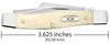 Case Knives Smooth Natural Bone Medium Stockman