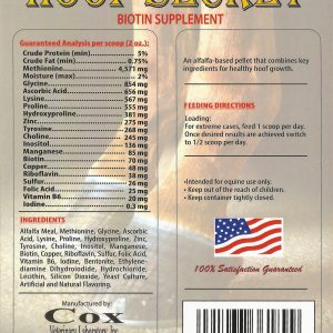 Cox Veterinary Hoof Secret Pellet Form Biotin