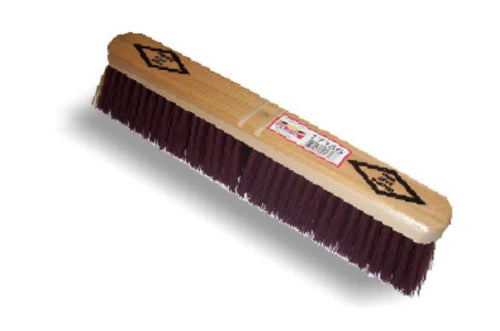 Hub City Maroon Super Coarse Poly Floor Broom