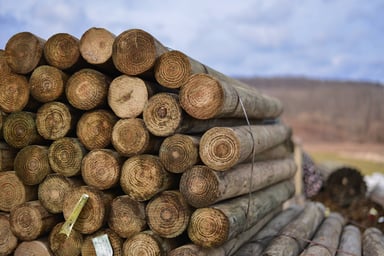 Kencove CCA 4-5 x 12' Tapered Wood Post