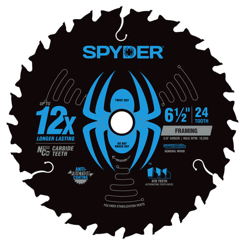 Spyder 24-Tooth Saw Blade for Framing