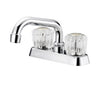 Boston Harbor Two Acrylic Handle Laundry Faucets Chrome