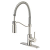 Boston Harbor Spring Pull-Down Kitchen Faucet 1.8 gpm 1-Handle 1 or 3-Faucet Hole