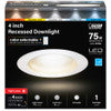 Feit Electric 4 White High Output LED Recessed Downlight Color Select