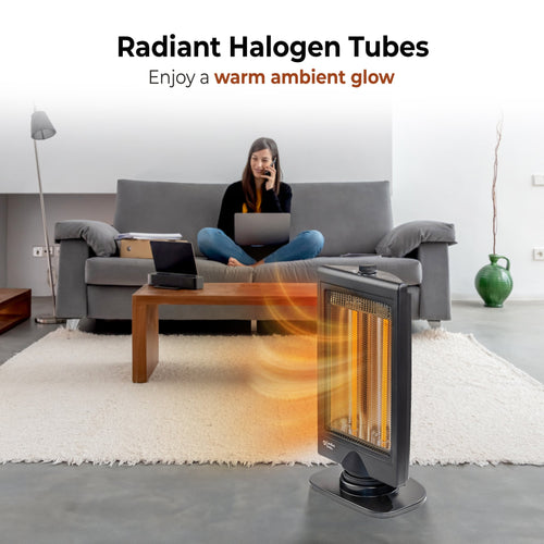 Comfort Zone Oscillating Electric Halogen Radiant Heater