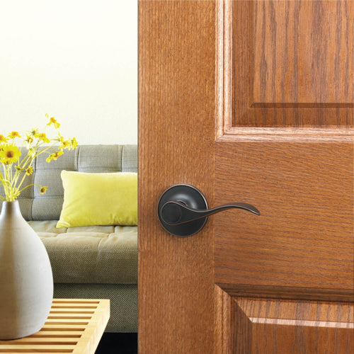 Design House Springdale 2-Way Passage Door Lever in Oil Rubbed Bronze