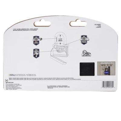 Brinks 40mm Laminated Steel Weather Resistant Padlock