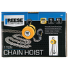 REESE Towpower Chain Hoist, 1 Ton Capacity, 10 Foot Lift Chain, 8.5 Foot Pull Chain