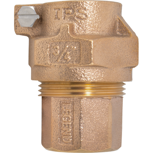 Legend Valve T-4326NL No Lead Cast Bronze Water Service IPS/PEP Pack Joint x FNPT Adapter