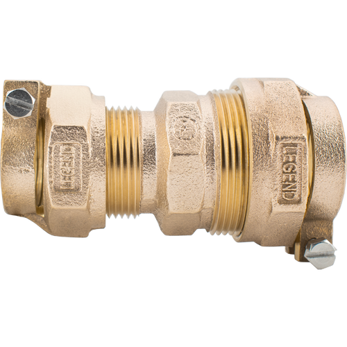 Legend Valve T-4325N No Lead Cast Bronze Water Service IPS/PEP x CTS Pack Joint Coupling
