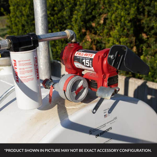Fill-Rite 115V AC 15 GPM Fuel Transfer Pump with Nozzle FR610HA