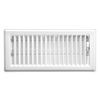 Imperial Manufacturing 4 x 12 White Floor Register
