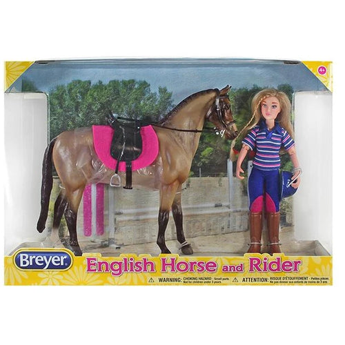 Breyer Classics English Horse and Rider With Tack