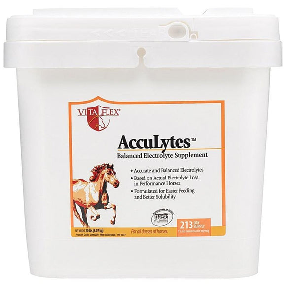 VITA FLEX ACCULYTES COMPLETE ELECTROLYTE FORMULA FOR HORSES (20 LB/ 213 DAY, GINGERSNAP)