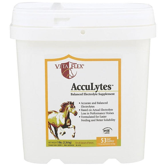 VITA FLEX ACCULYTES COMPLETE ELECTROLYTE FORMULA FOR HORSES (5 LB/53 DAY, GINGERSNAP)