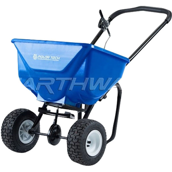 SEMI PRO HIGH OUTPUT BROADCAST SPREADER (65 POUND HOPPER, BLUE)