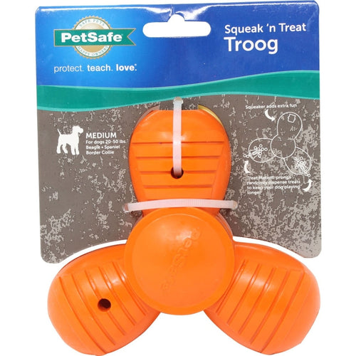 SPORTSMEN SQUEAK N TREAT TROOG DOG TOY